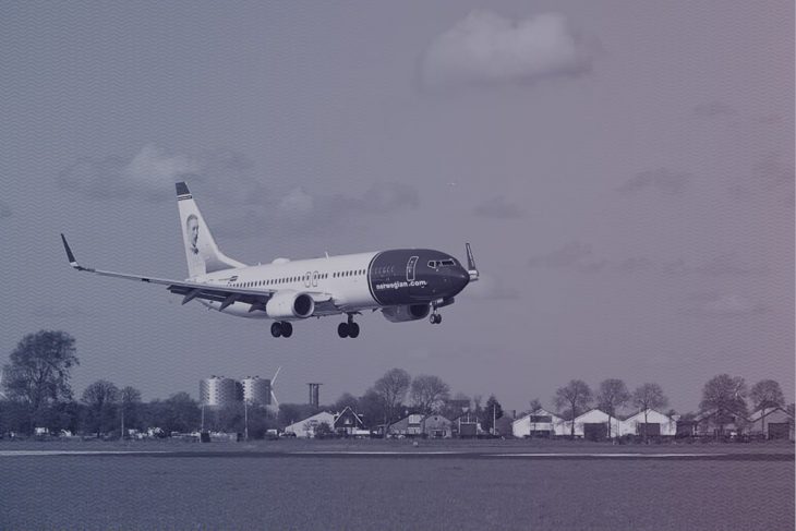 Kuva norwegianin koneesta