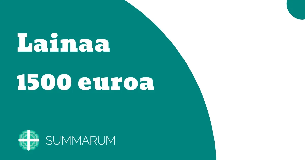 Summarum Lainaa 1500 euroa 2025