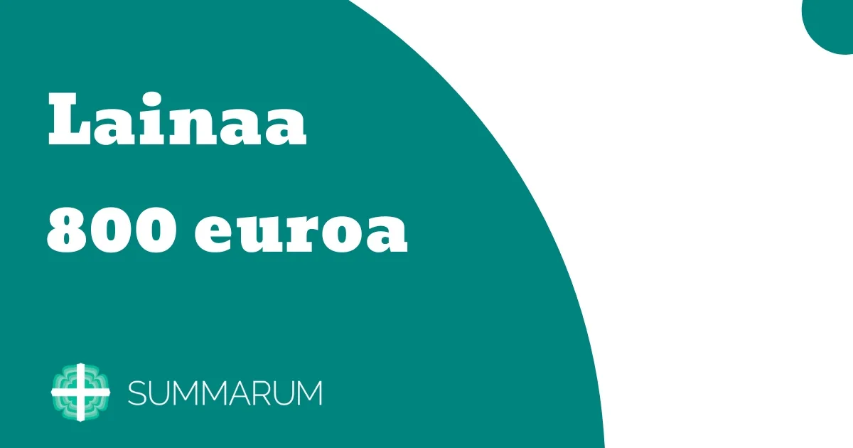 Summarum Lainaa 800 euroa 2025