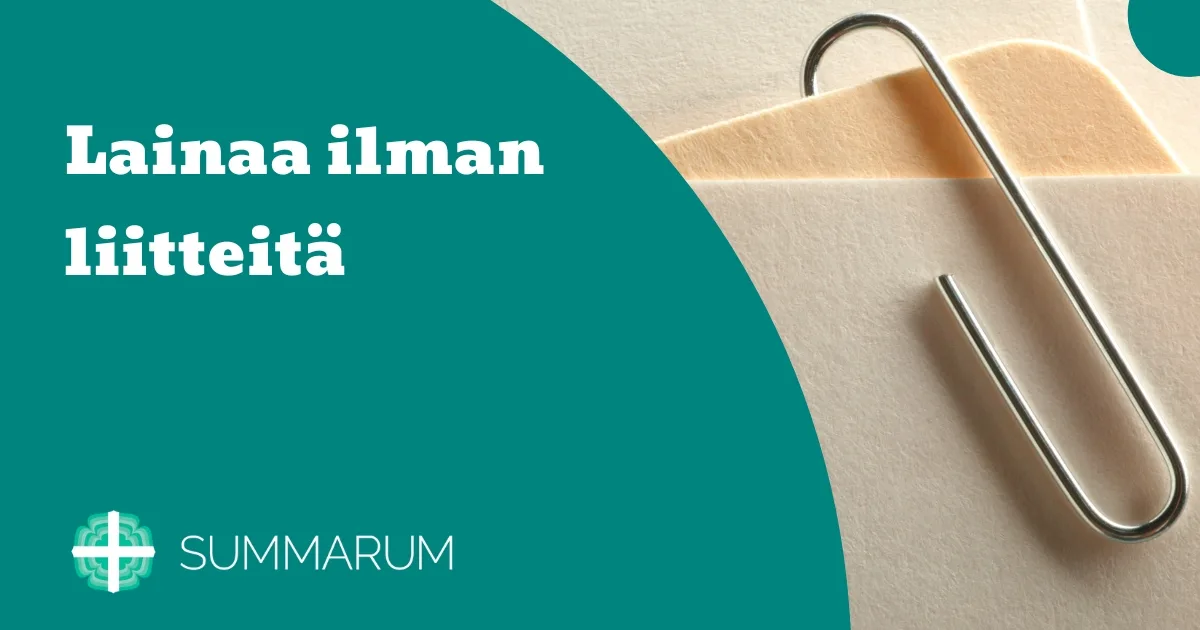 Summarum Lainaa ilman liitteitä 2025