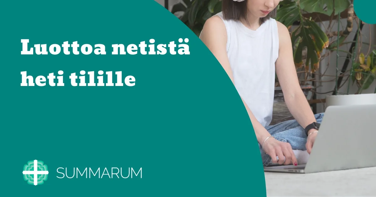 Summarum Luottoa netistä heti tilille 2025